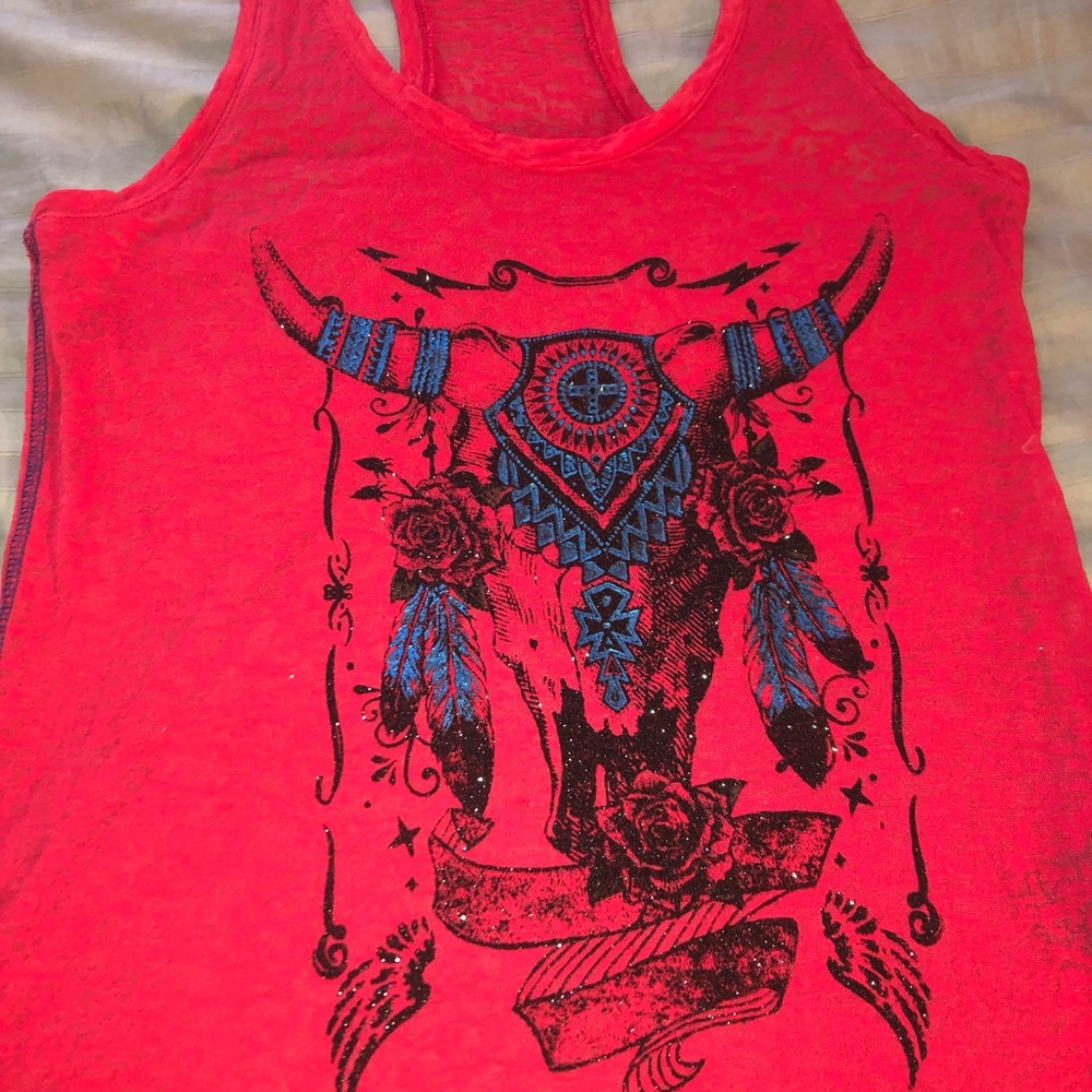 🔥3/$25  Rock and republic racer back bull top